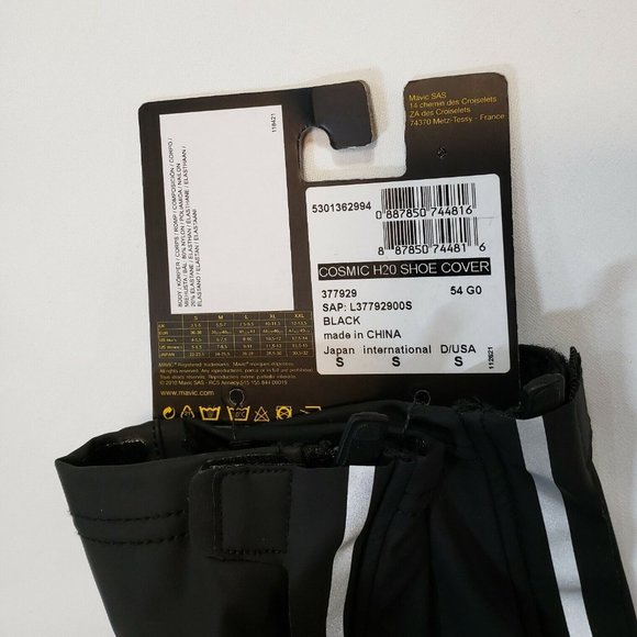 Mavic Cosmic H20 Shoe Covers Size Small Waterproof Reflective - Picture 4 of 5